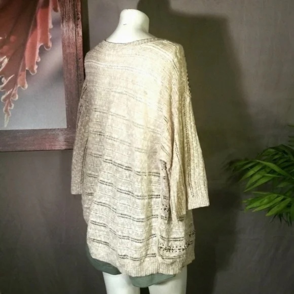 3/$25 Jones NY Beachy Crochet Top or cover up - Picture 6 of 11